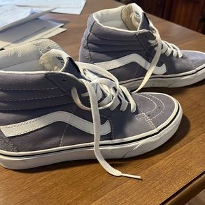 Purple vans shoes maybe worn once or twice size 6